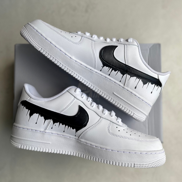 Black Drip Nike Air Force 1 custom sneakers India