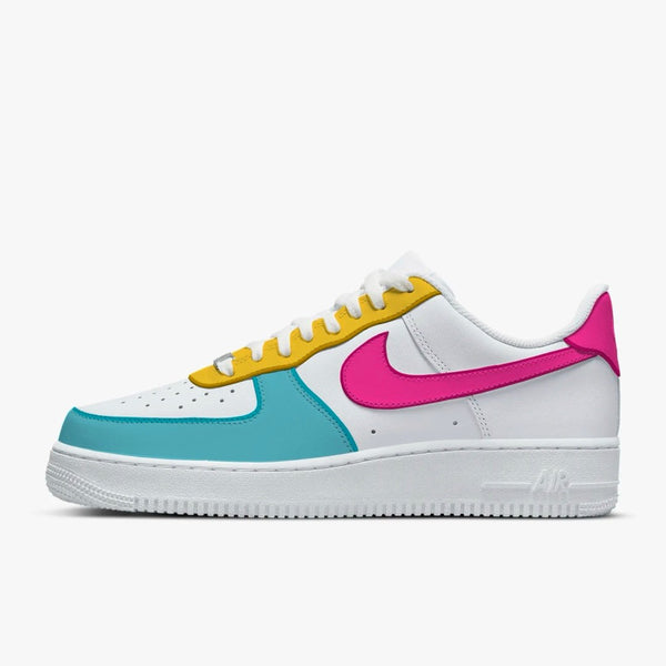 Candy Pop Vibrant Colorway Nike Air Force 1 custom sneakers India