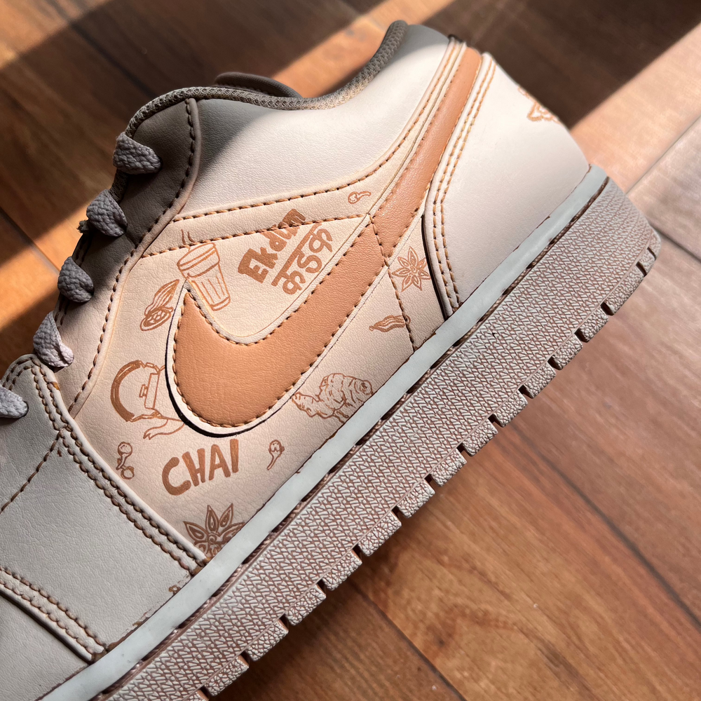 Chai dye Tea dye Air Jordan 1s AJ1s custom sneakers India