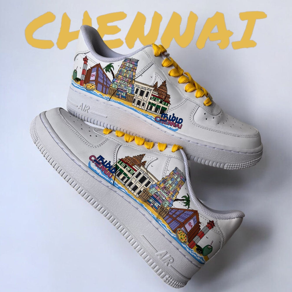Chennai AF1 Cityscape Nike Air Force 1 custom sneakers India