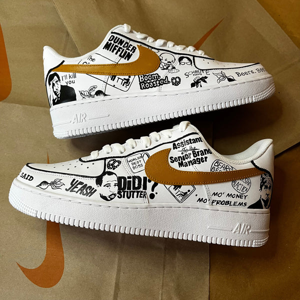 Dunder Mifflin The Office Nike Air Force 1 custom sneakers India