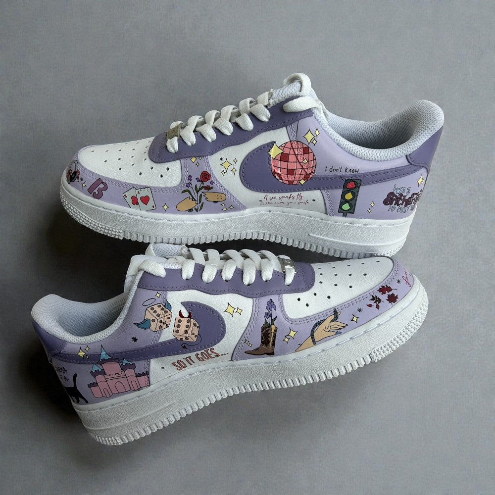 Hand-Painted Taylor Swift-Inspired Nike AF1s