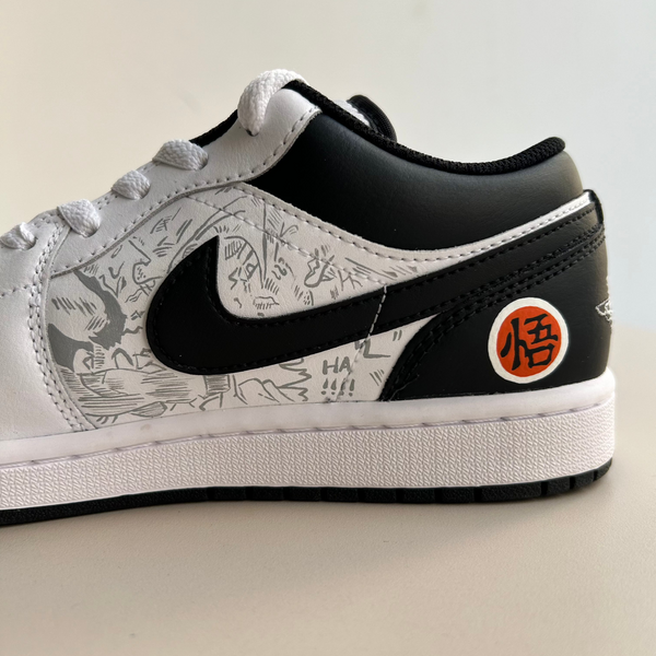 Luffy One Piece and Goku Dragon Ball Z Anime AJ1s Low custom sneakers India