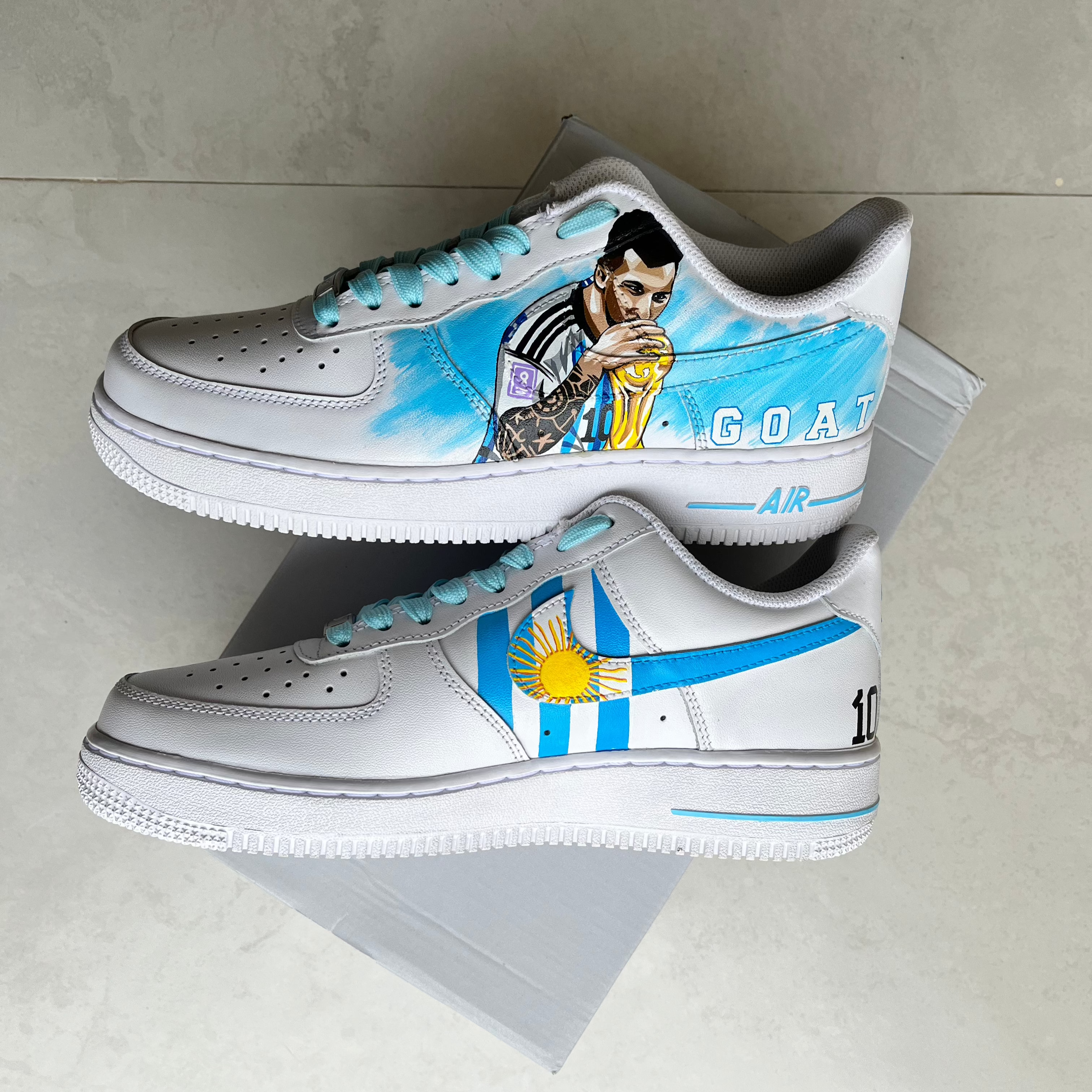 Shop Personalized Messi Custom Sneakers for Football Lovers