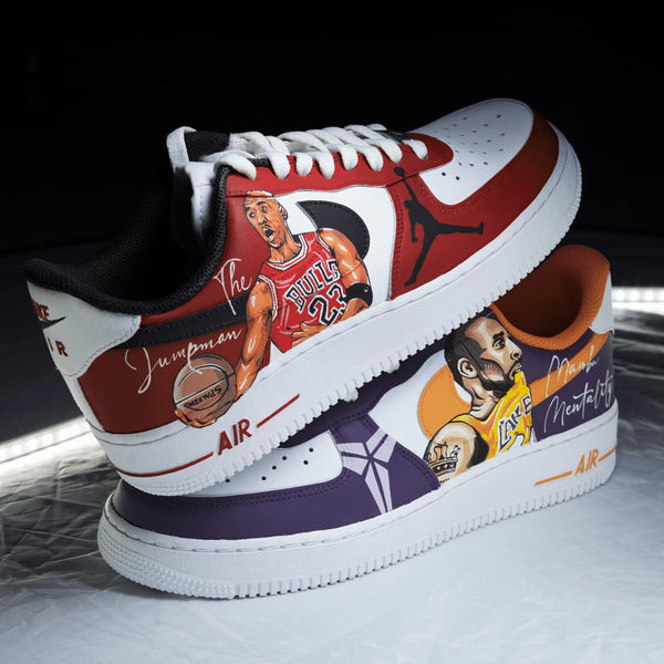 NBA Legends Kobe Bryant Micheal Jordan Nike Air Force 1 custom sneakers India