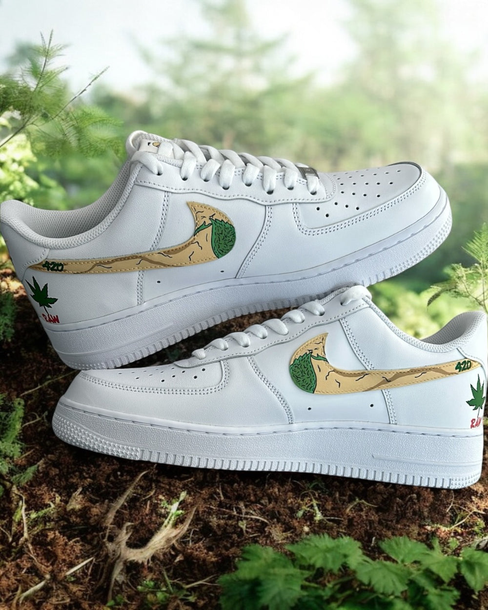 Raw 420 Nike Air Force 1 custom sneakers India