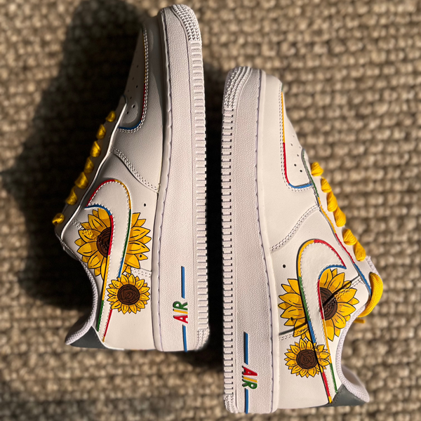 Sunflower Nike Air Force 1 custom sneakers India