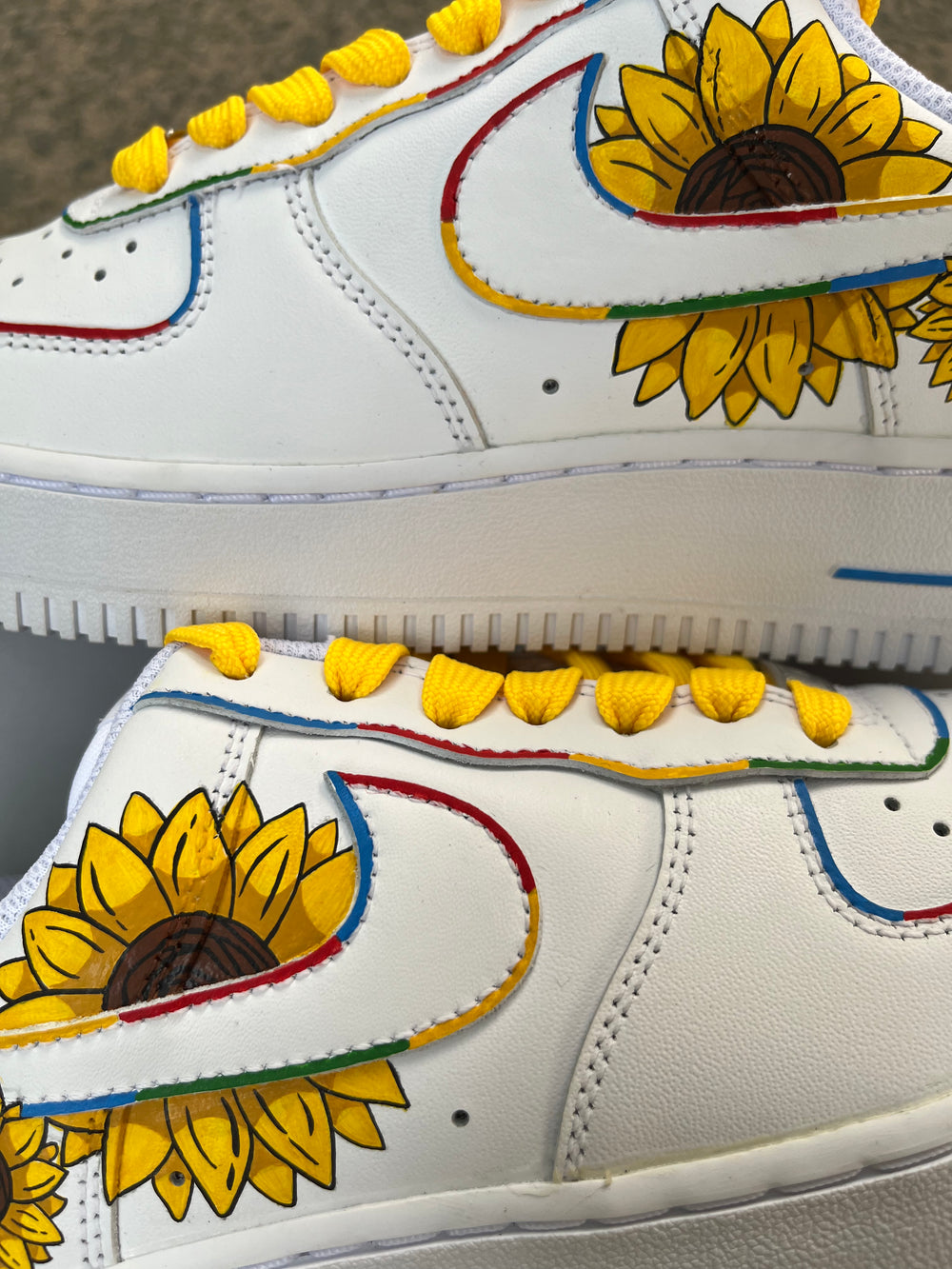 Sunflower Nike Air Force 1 custom sneakers India