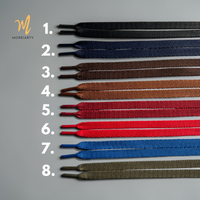 Moreiarty classic flat shoelaces – solid colour options for sneaker customisation