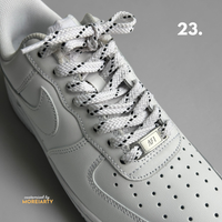 Bold graphic print flat laces from Moreiarty statement collection