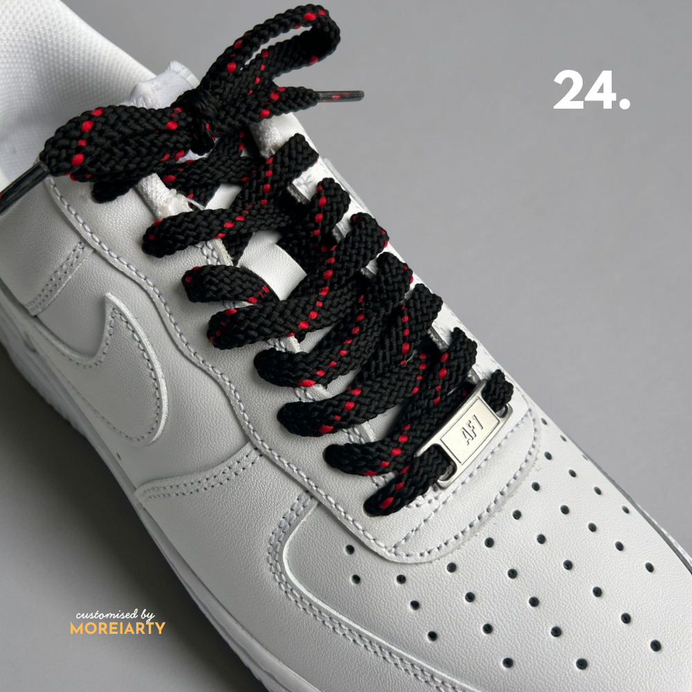Statement flat laces styled on sneaker – Moreiarty India