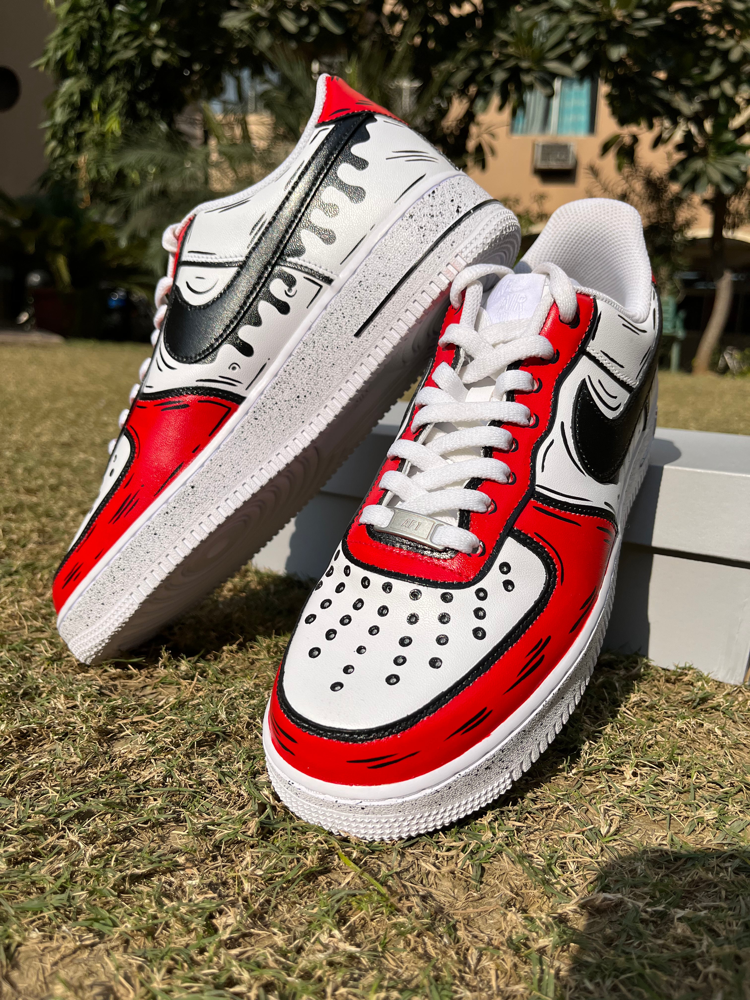 2D Cartoon Colorway Nike Air Force 1 custom sneakers India