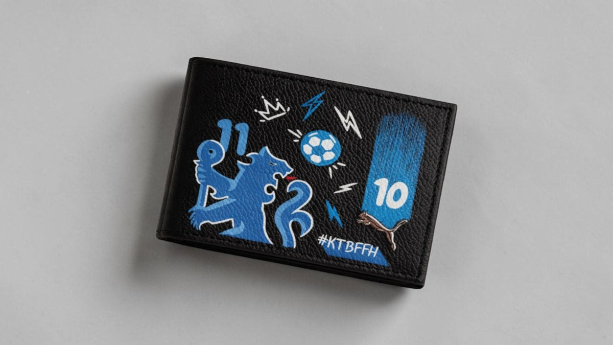 Hand-painted wallet — MOREIARTY bespoke