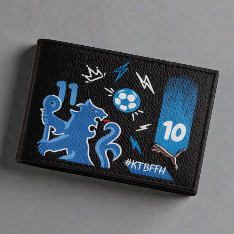 Hand-painted custom wallet by Moreiarty