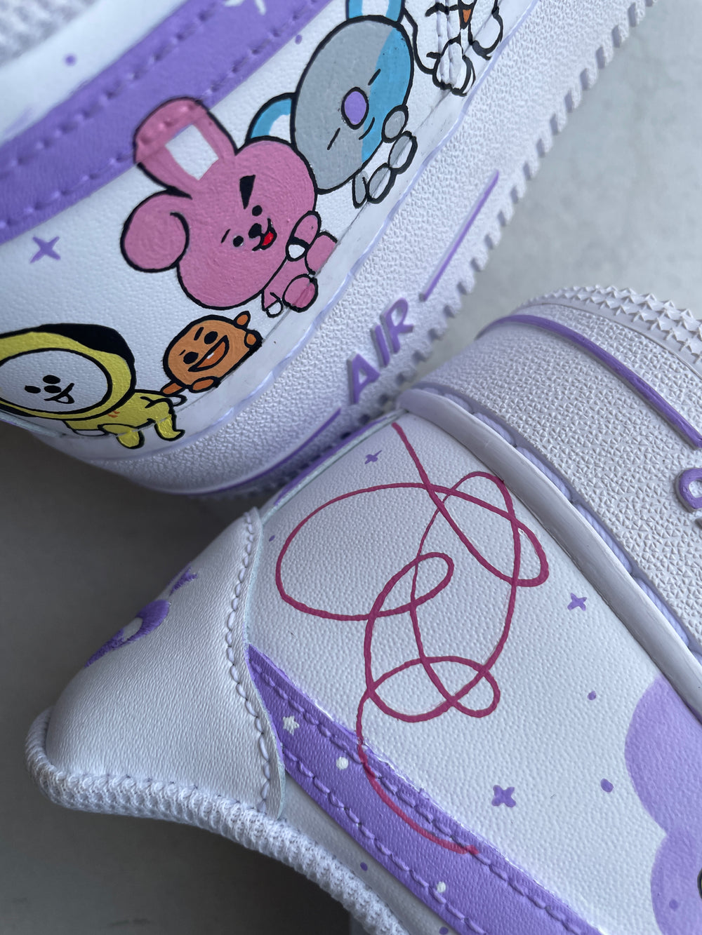 BTS Music band K-Pop Nike Air Force 1 custom sneakers India