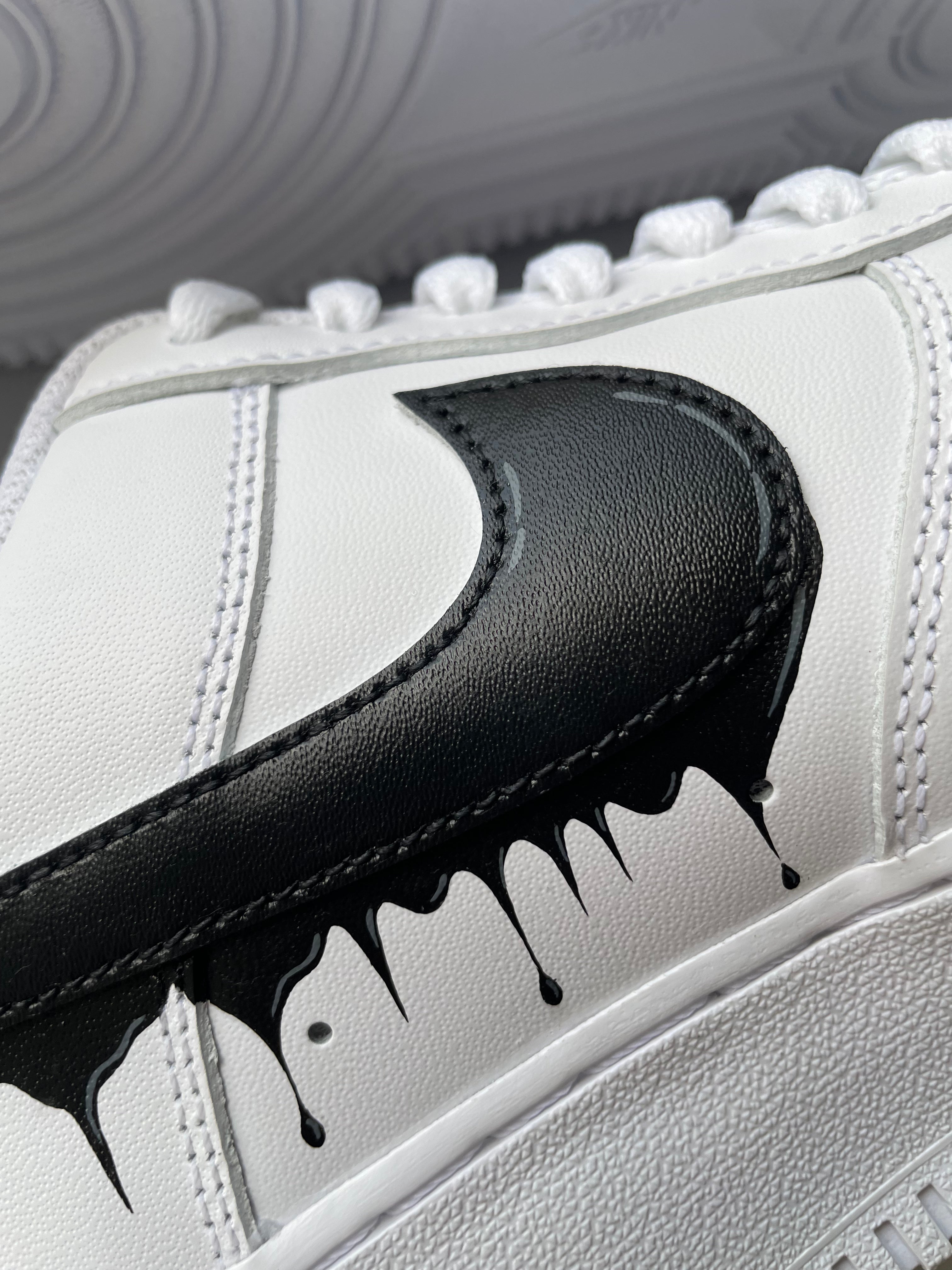 Black Drip Nike Air Force 1 custom sneakers India
