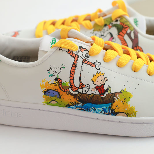 Calvin & Hobbes Comics Adidas Advantage custom sneakers India