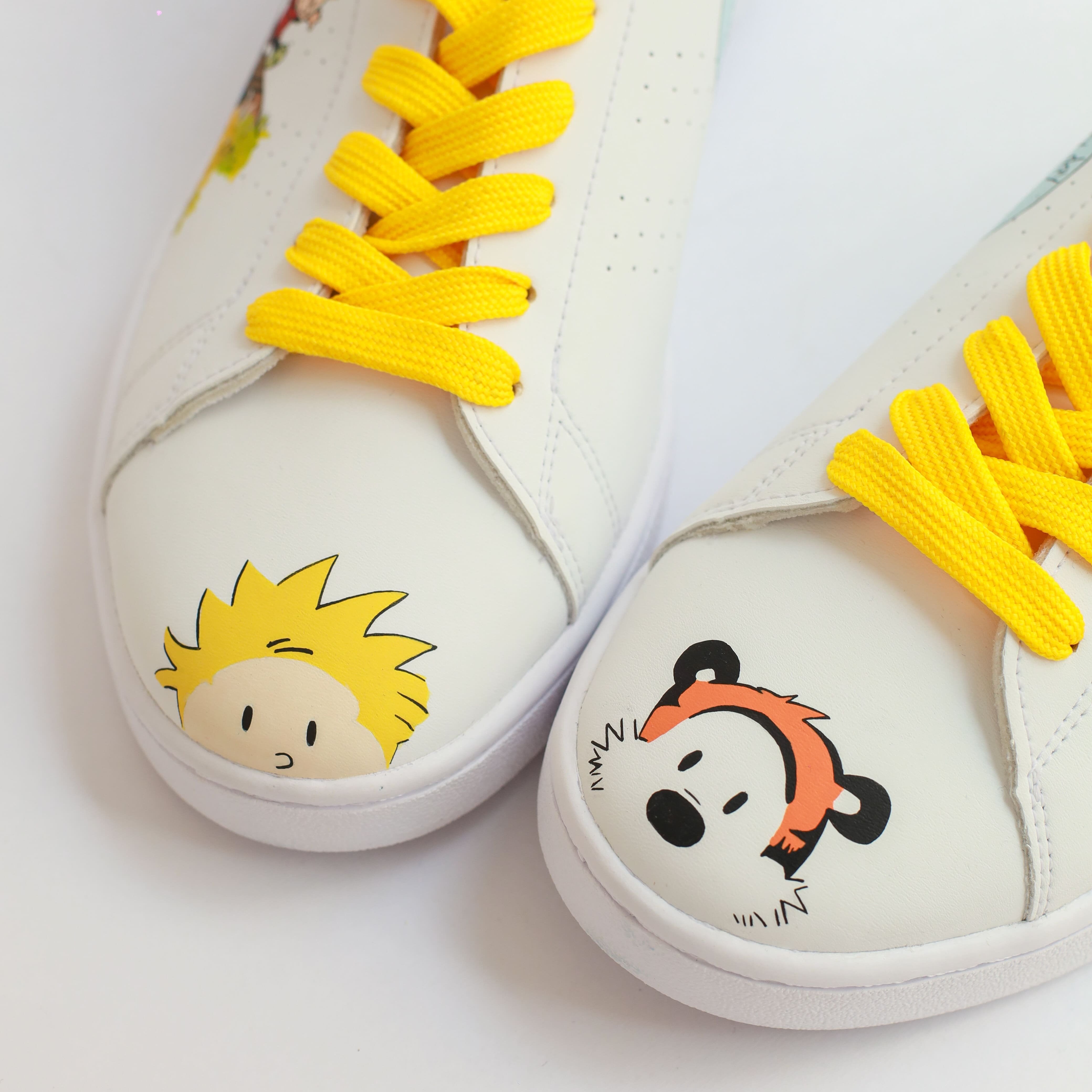 Calvin & Hobbes Comics Adidas Advantage custom sneakers India