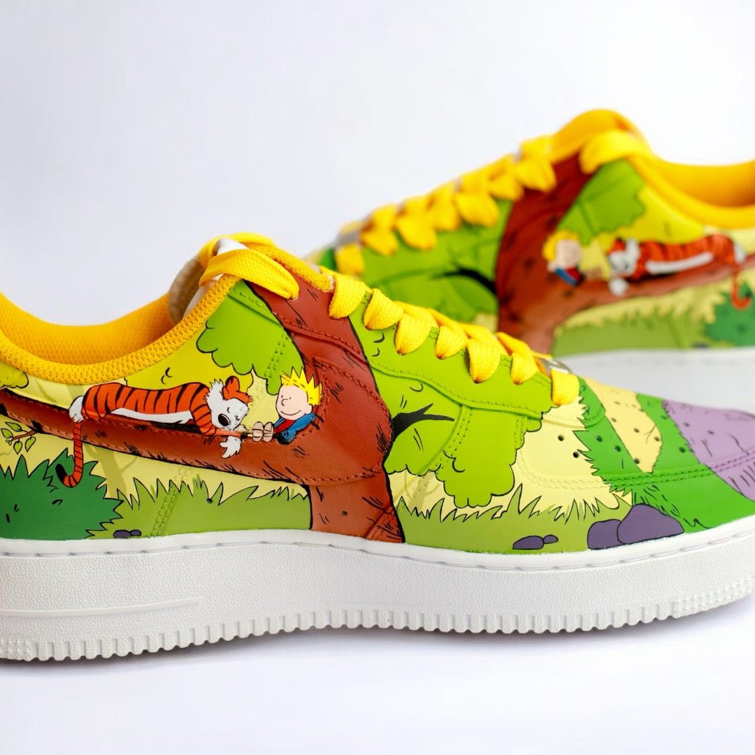 Calvin & Hobbes Comics Nike Air Force 1 custom sneakers India