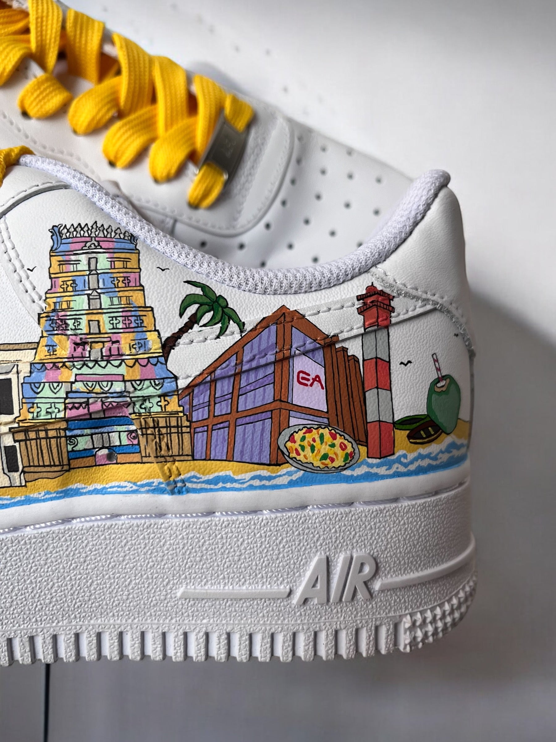 Chennai AF1 Cityscape Nike Air Force 1 custom sneakers India