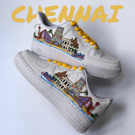 Chennai AF1 Cityscape Nike Air Force 1 custom sneakers India