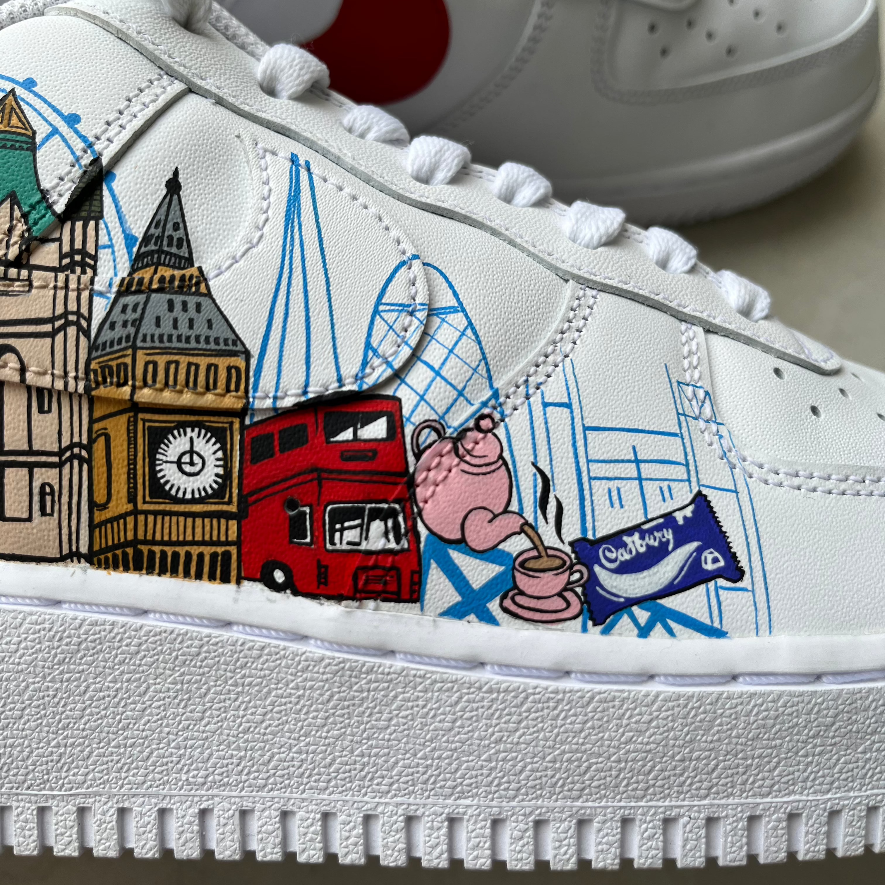 Cityscapes London Nike Air Force 1 custom sneakers India