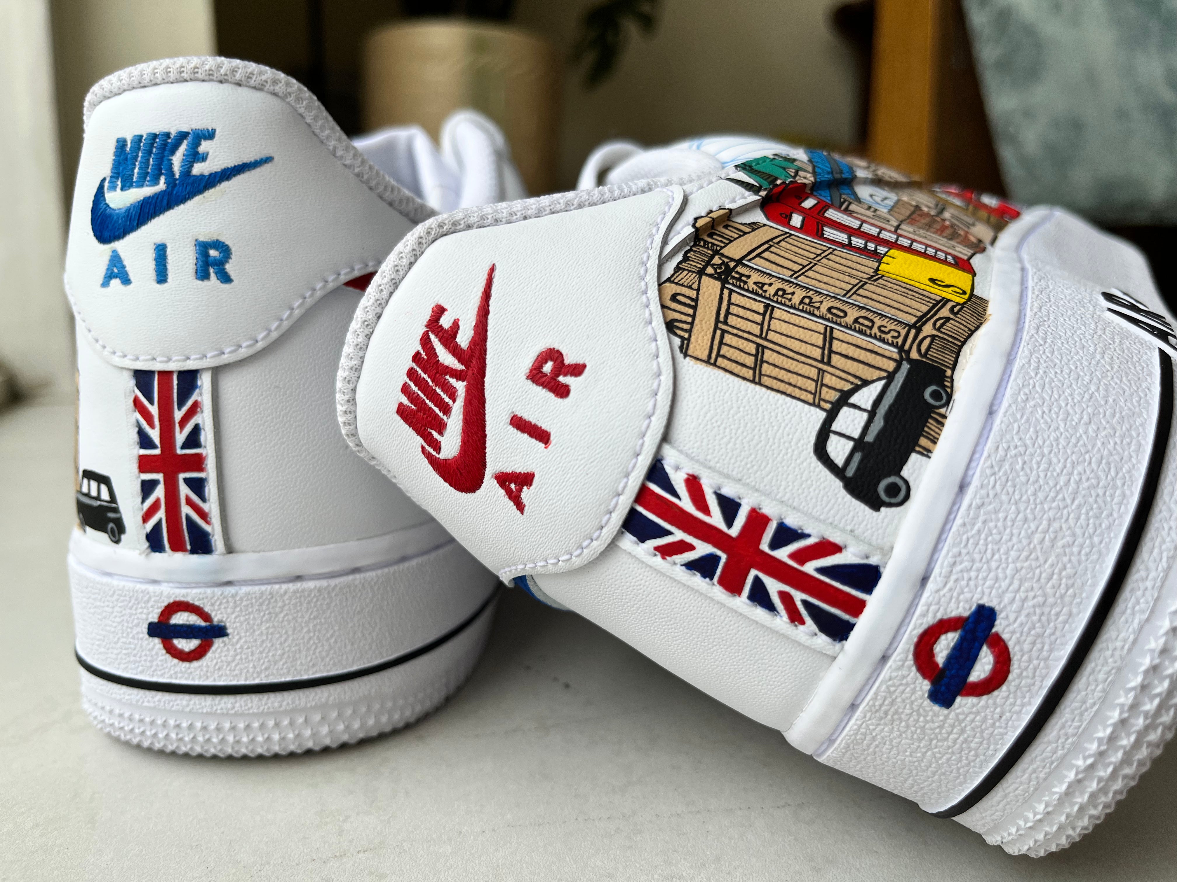 Cityscapes London Nike Air Force 1 custom sneakers India