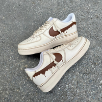 Coffee dye Nike Air Force 1 custom sneakers India