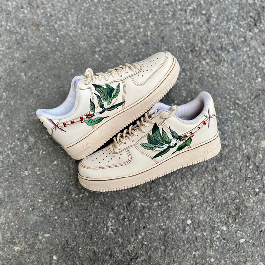 Coffee dye Nike Air Force 1 custom sneakers India
