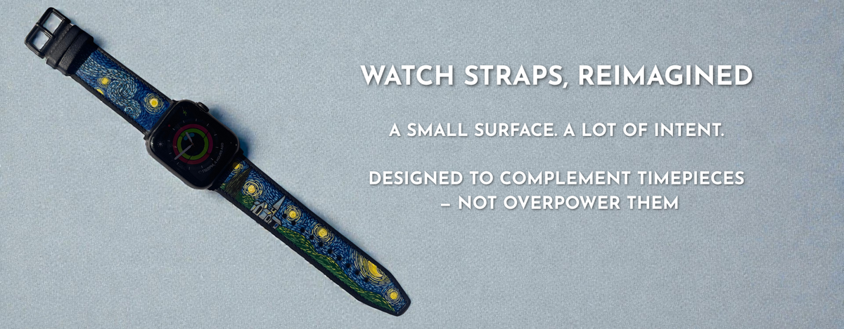 Hand-painted watch strap — MOREIARTY bespoke