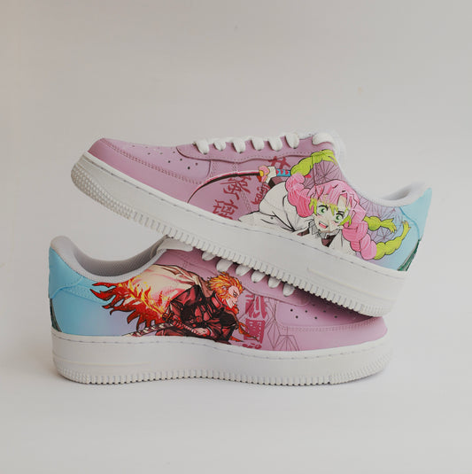 Demon Slayer Mitsuri Rengoku Nike Air Force 1 Custom Sneakers India
