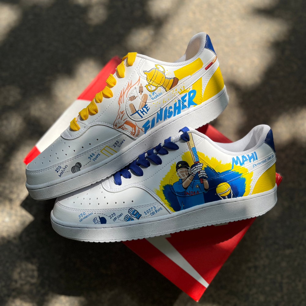 Dhoni Indian Cricket Nike Court Custom Sneakers India