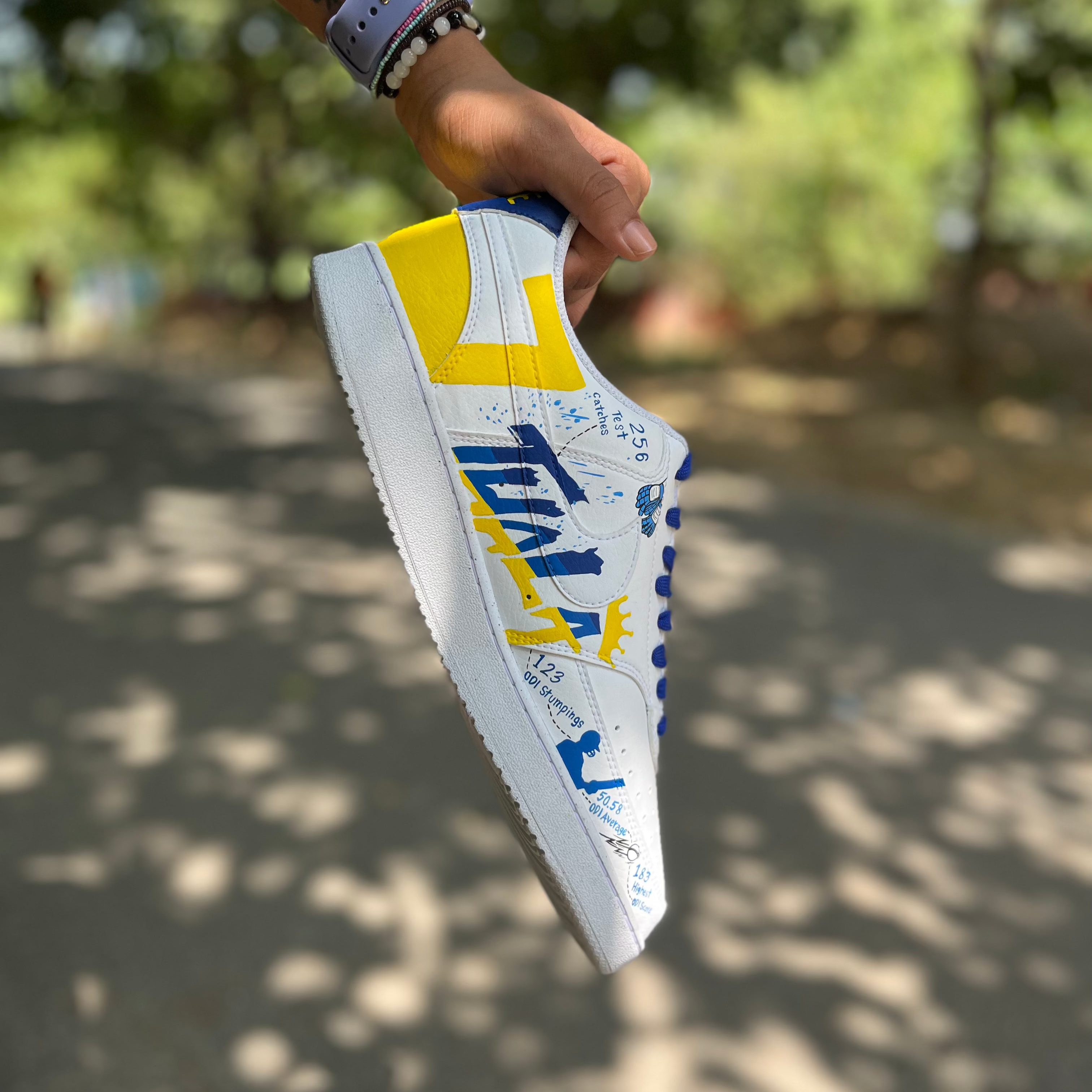 Dhoni Indian Cricket Nike Court Custom Sneakers India