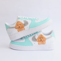 Dog Cat artwork on Nike Air Force 1 Custom Sneakers India