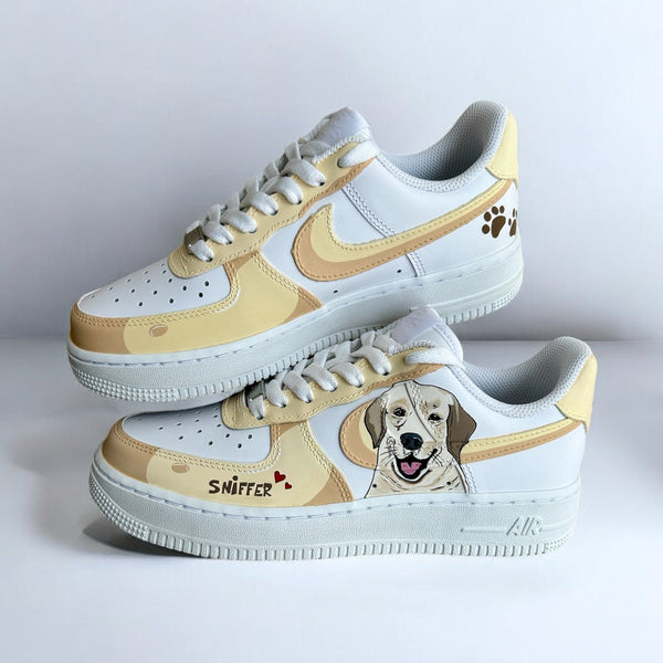 Dog Cat artwork on Nike Air Force 1 Custom Sneakers India