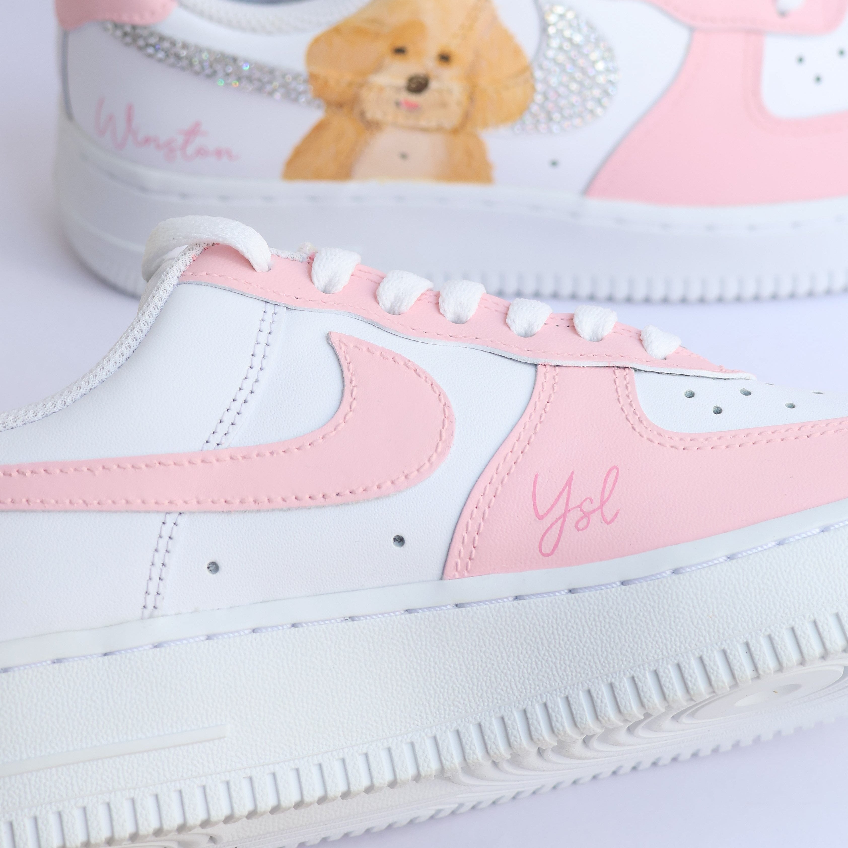 Dog Cat artwork on Nike Air Force 1 Custom Sneakers India