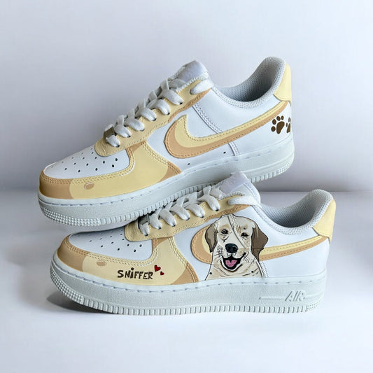 Dog Cat artwork on Nike Air Force 1 Custom Sneakers India