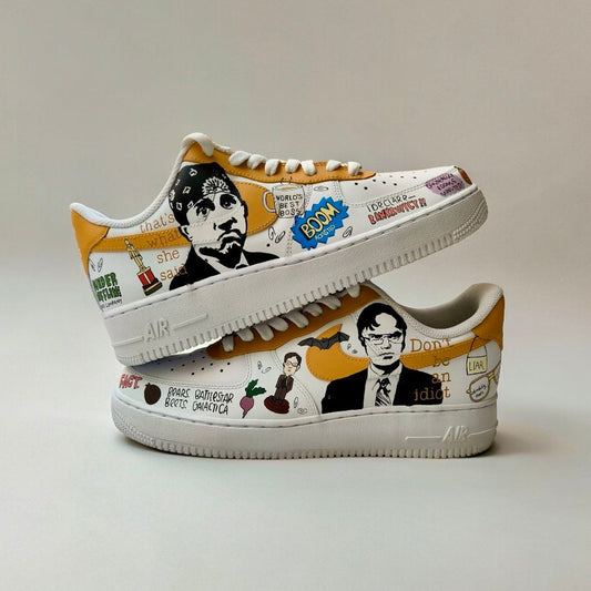 Dunder Mifflin The Office  Nike Air Force 1 custom sneakers India