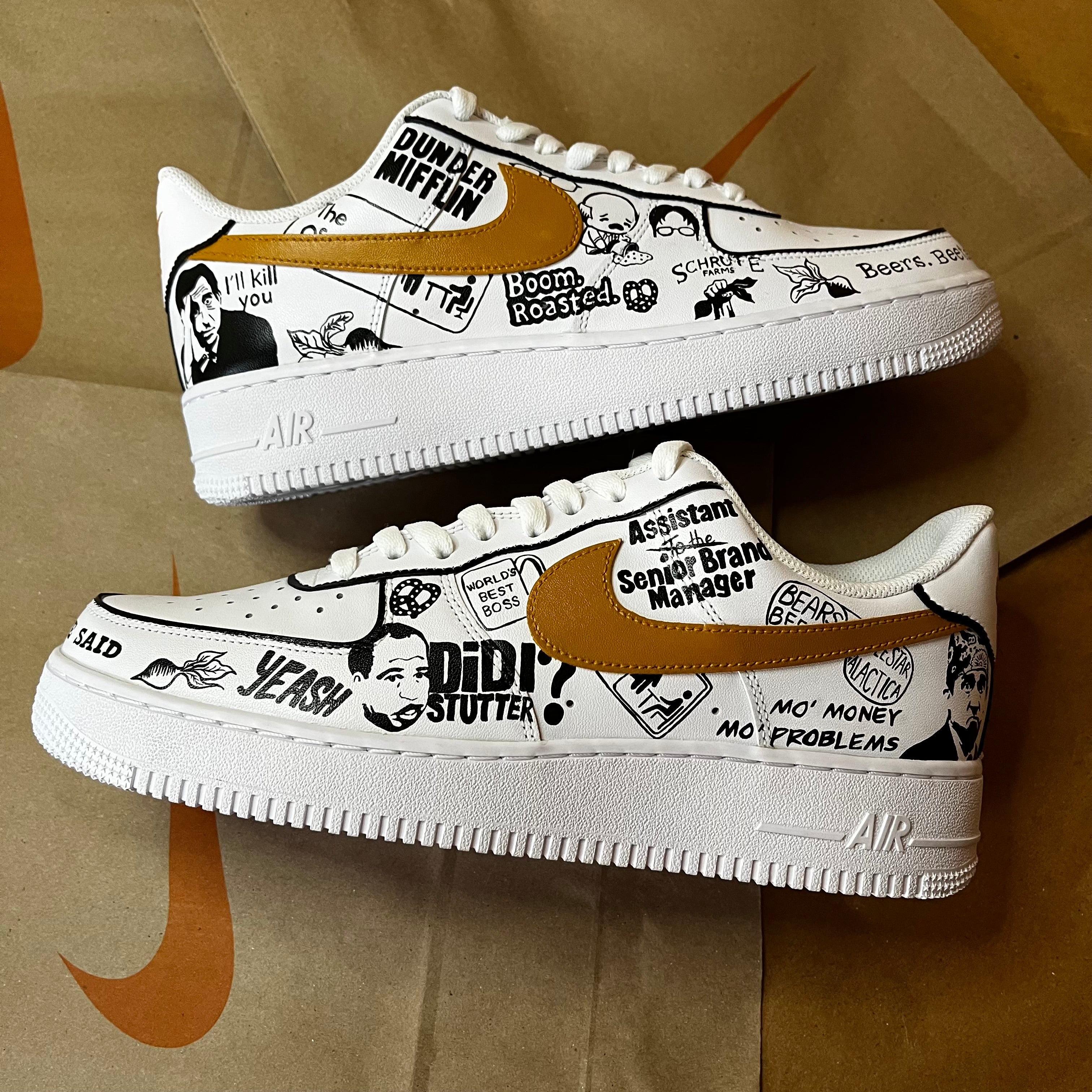 Dunder Mifflin The Office  Nike Air Force 1 custom sneakers India