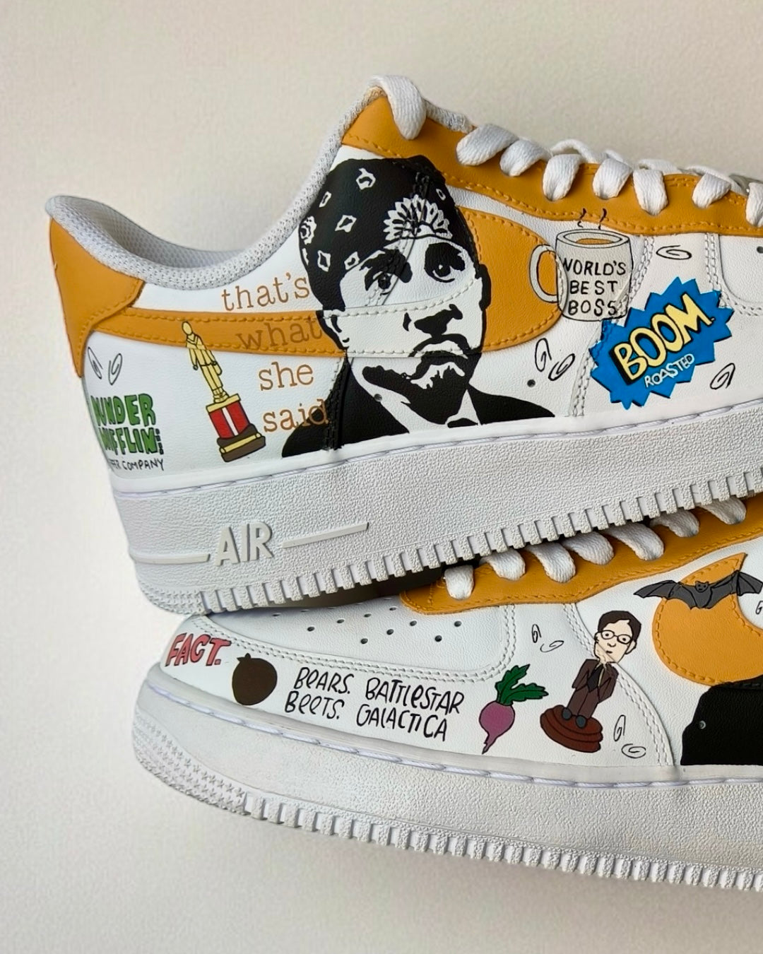 Dunder Mifflin The Office  Nike Air Force 1 custom sneakers India