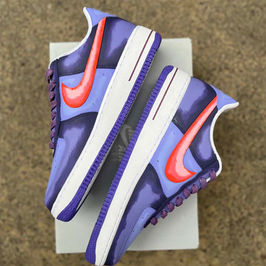 Gengar AF1s custom nike air force 1 — medial side view, Gengar AF1s art by Moreiarty, India