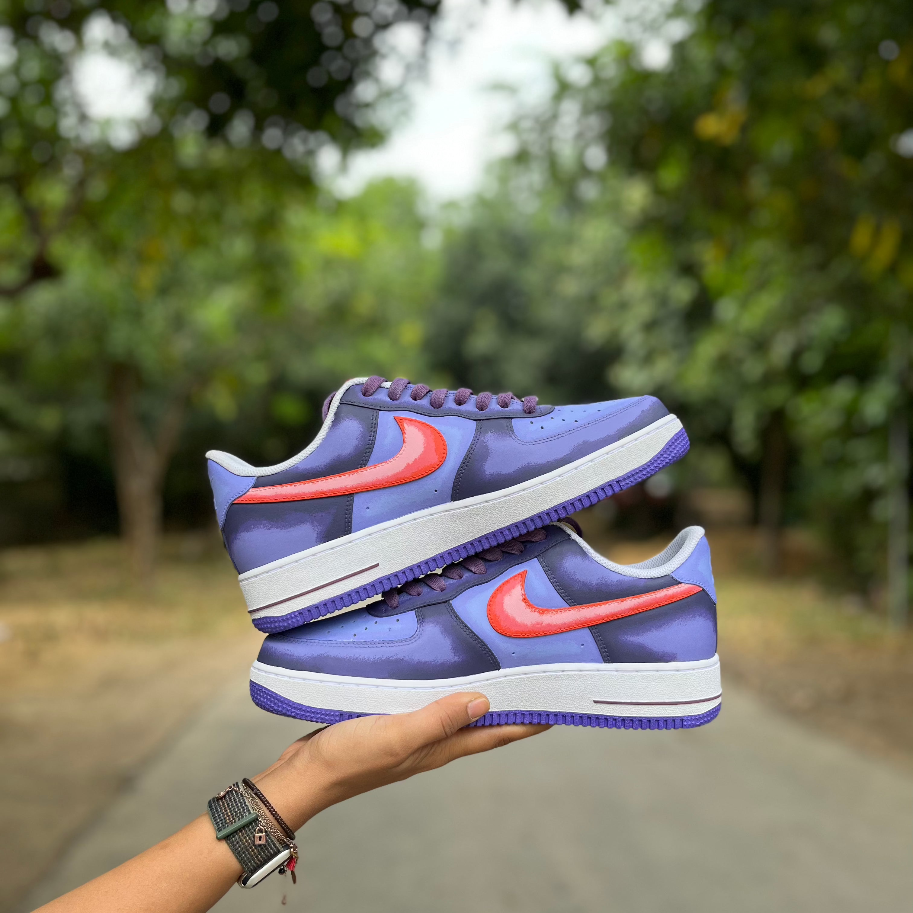 Gengar Pokemon Nike Air Force 1 custom sneakers India