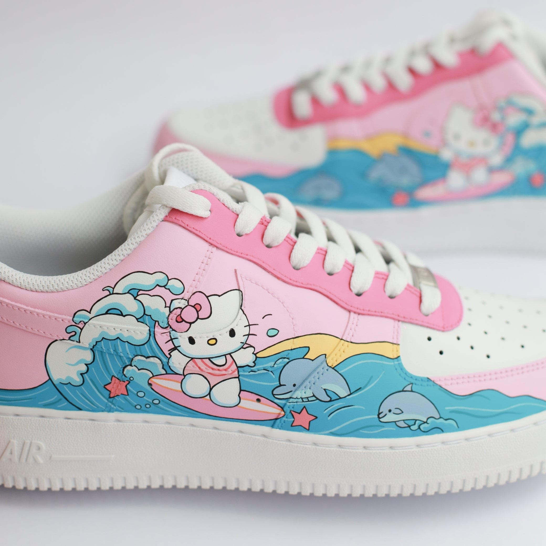 Shop Hello Kitty AF1s Customized Sneakers Online in India Moreiarty