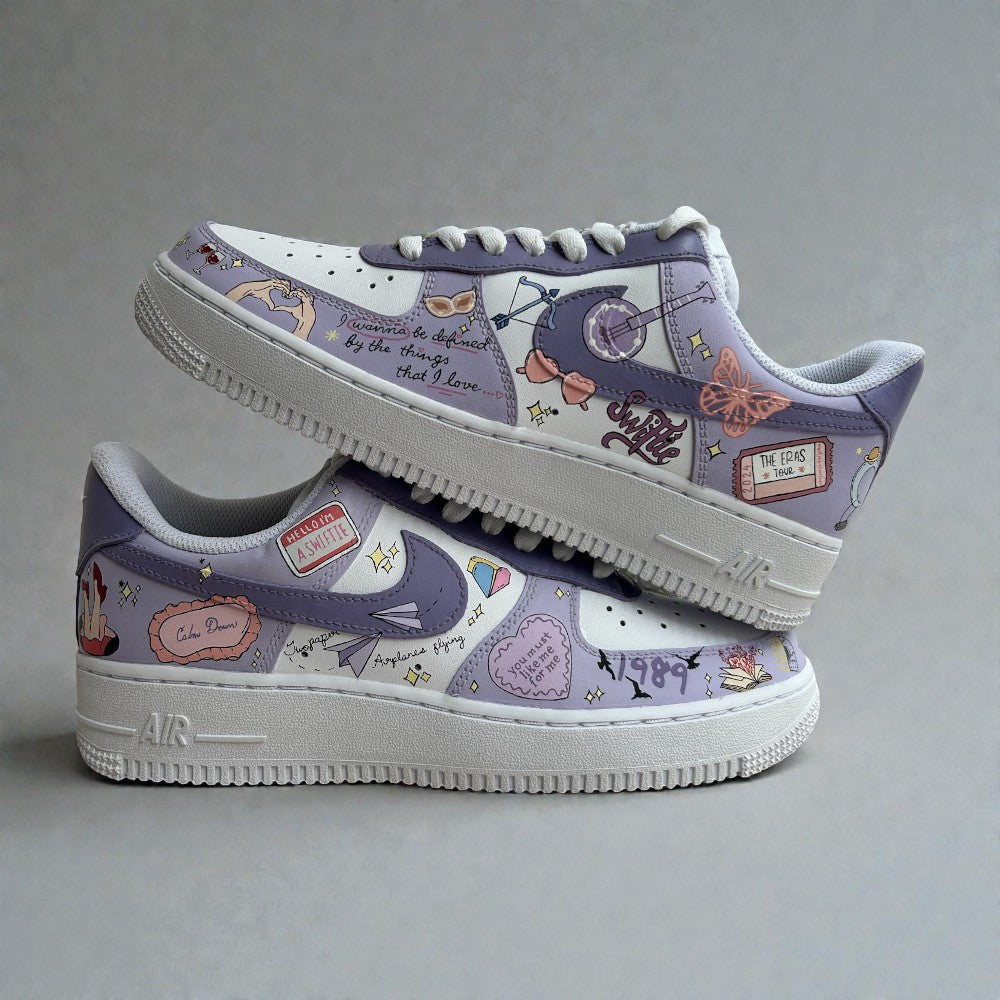 Hand-Painted Taylor Swift-Inspired Nike AF1s