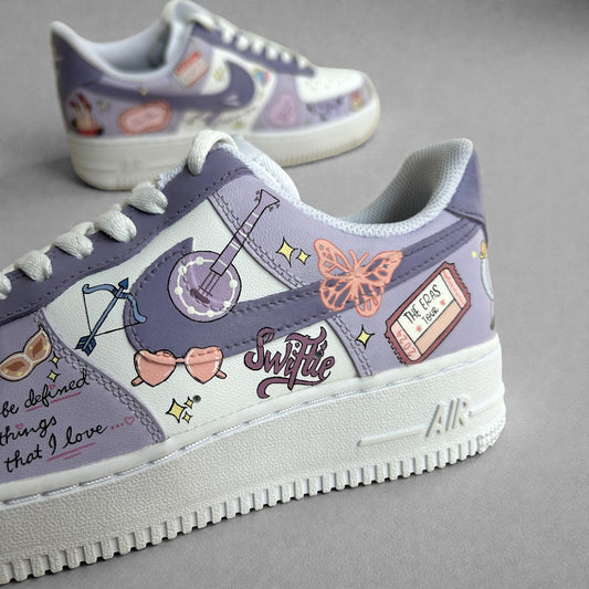 Hand-Painted Taylor Swift-Inspired Nike AF1s