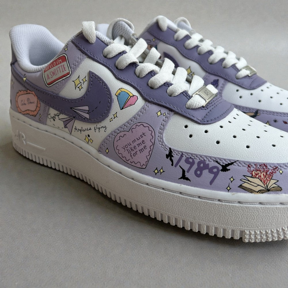 Hand-Painted Taylor Swift-Inspired Nike AF1s