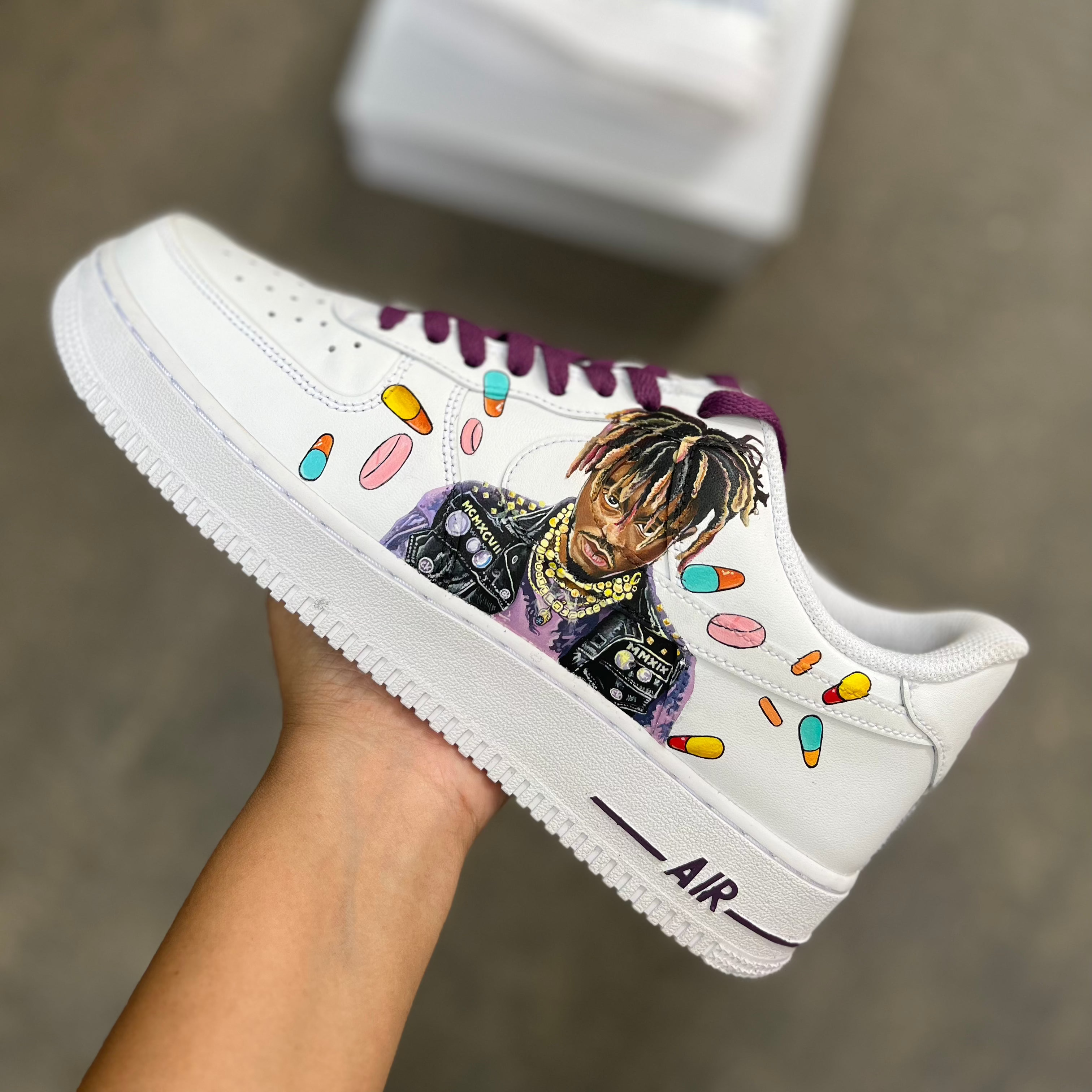 JuiceWRLD Nike Air Force 1 custom sneakers India