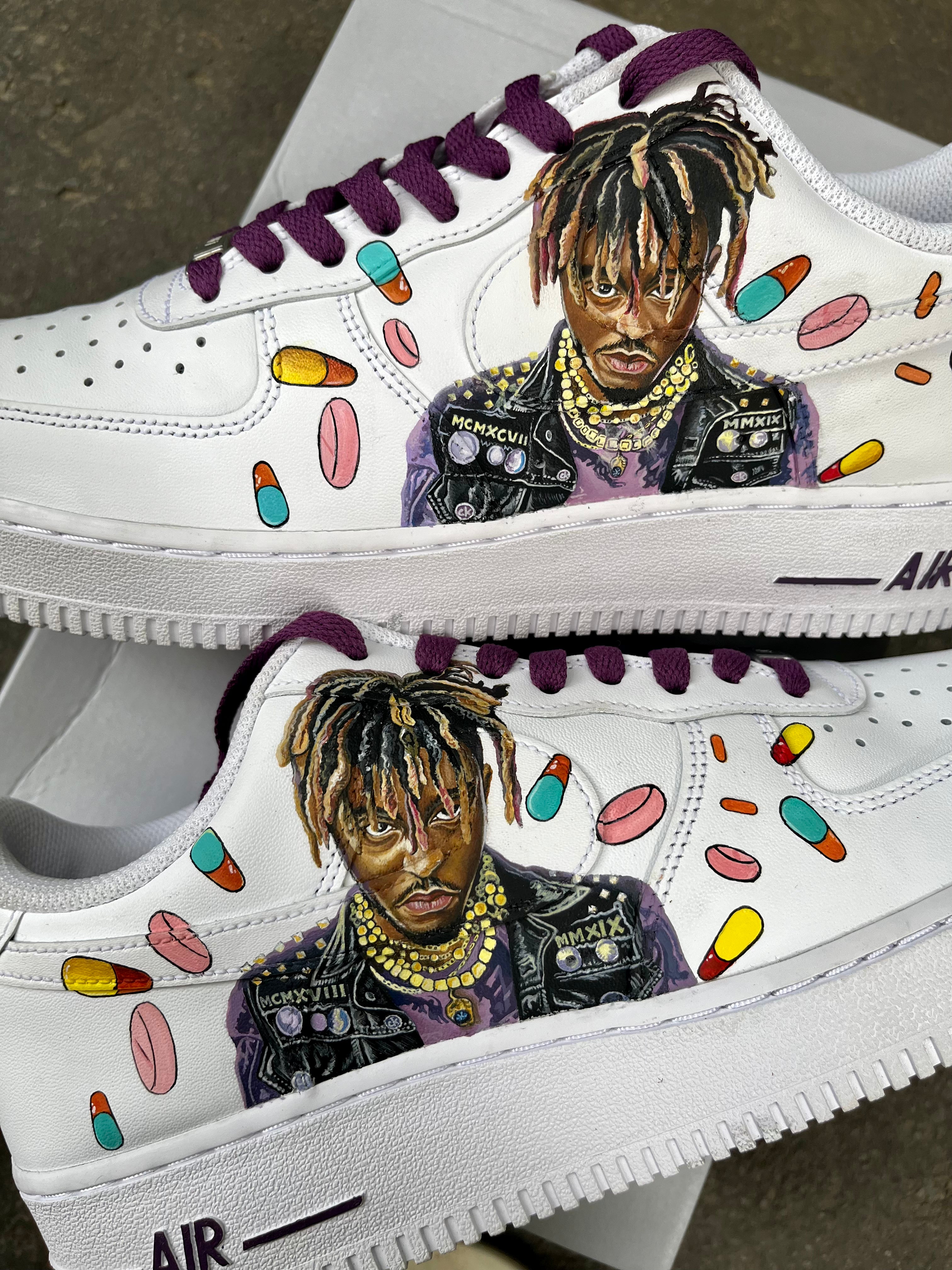 JuiceWRLD Nike Air Force 1 custom sneakers India