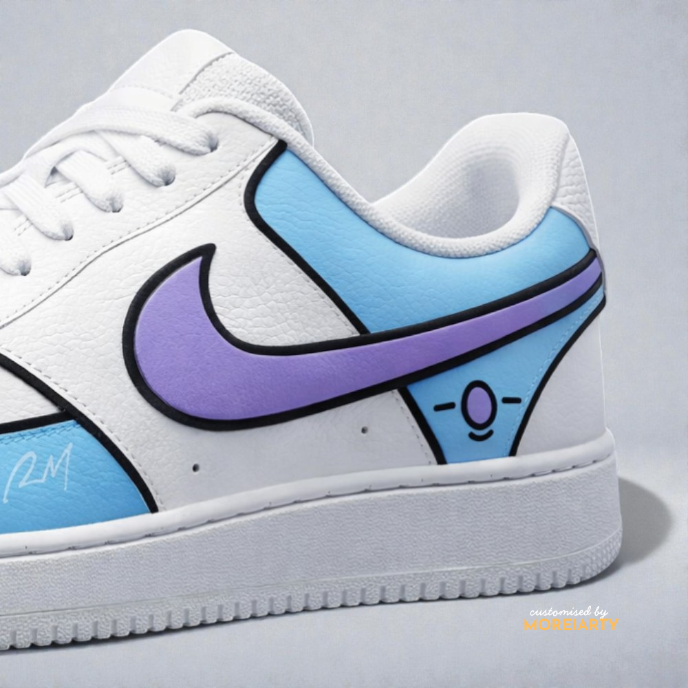 BT21 Koya Court Vision heel view showing Koya koala hand-painted artwork