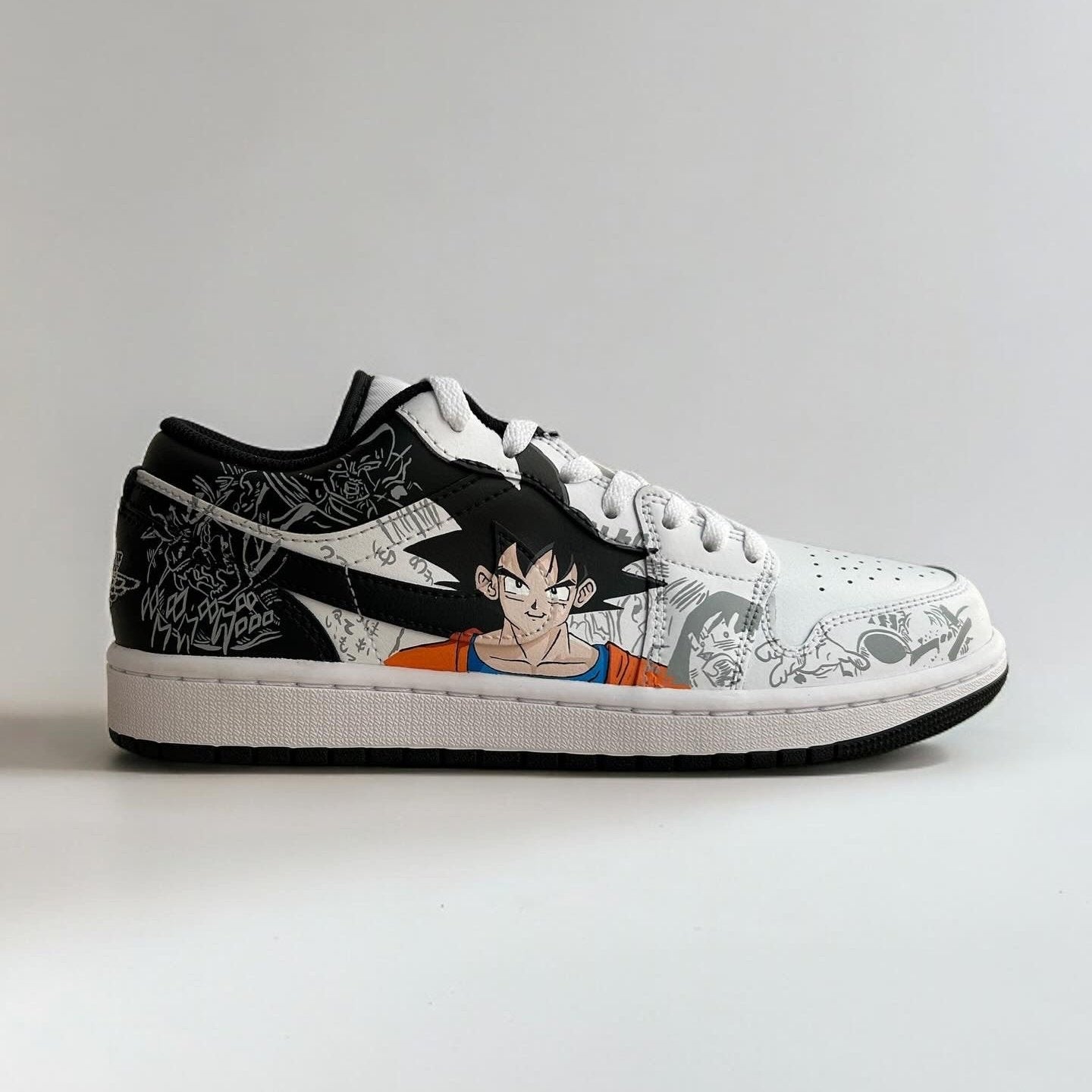 Luffy One Piece and Goku Dragon Ball Z Anime AJ1s Low custom sneakers India